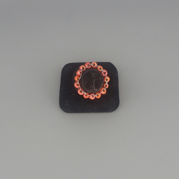 Shells and Coral Beaded Bracelet and Ring Set - Picture 6 of 11